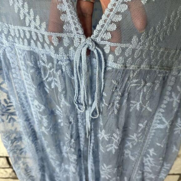 Davi & Dani Printed Long Sleeve Loose Kimono Sz Small Boho Chic Versatile Layer - Picture 3 of 8